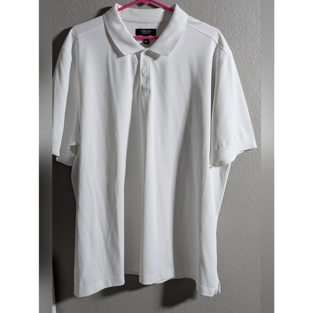 Nordstrom Men's White Performance Polo 2XL